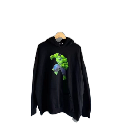 Balenciaga Hulk Print Black Hoodie