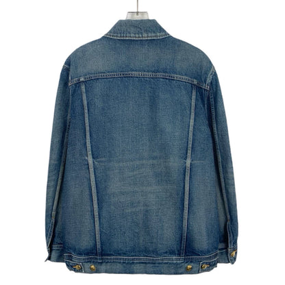 Celine Blue Cotton Long Sleeve Denim Jacket