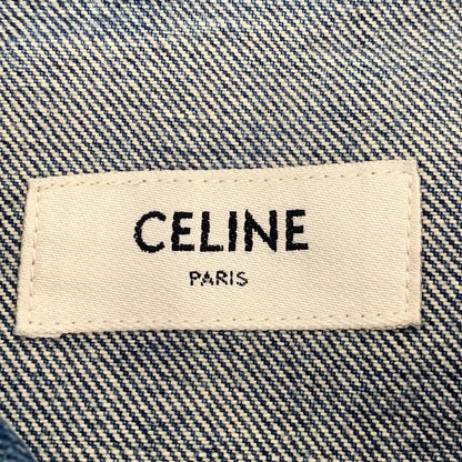 Celine Blue Cotton Long Sleeve Denim Jacket