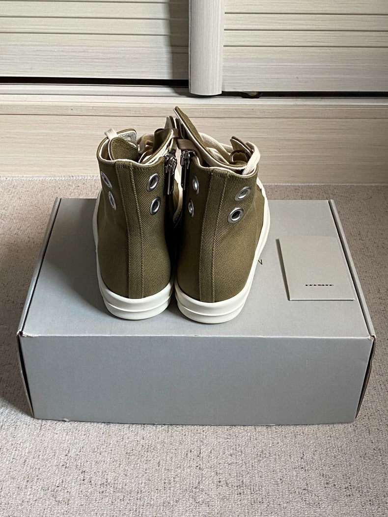 Rick Owens Drkshdw High-Top Canvas Shoes