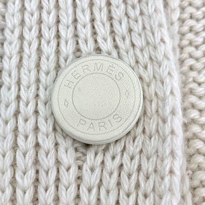 Hermes Beige Cashmere Cardigan Long Coat