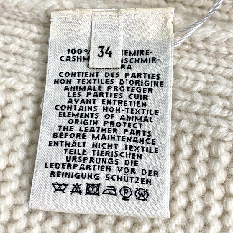 Hermes Beige Cashmere Cardigan Long Coat