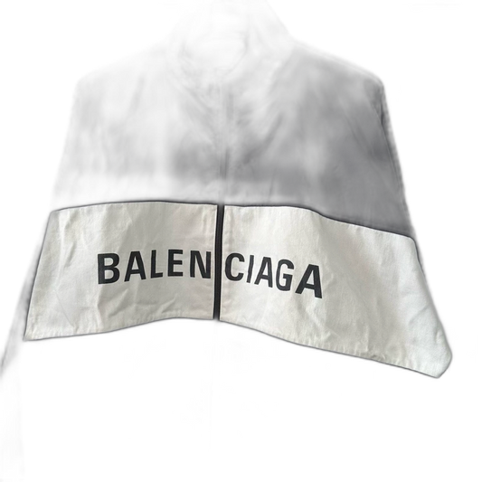 Balenciaga Logo Denim Nylon Jacket