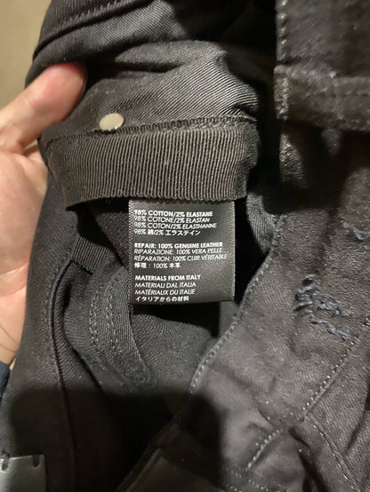 Amiri Black Distressed Skinny Jeans