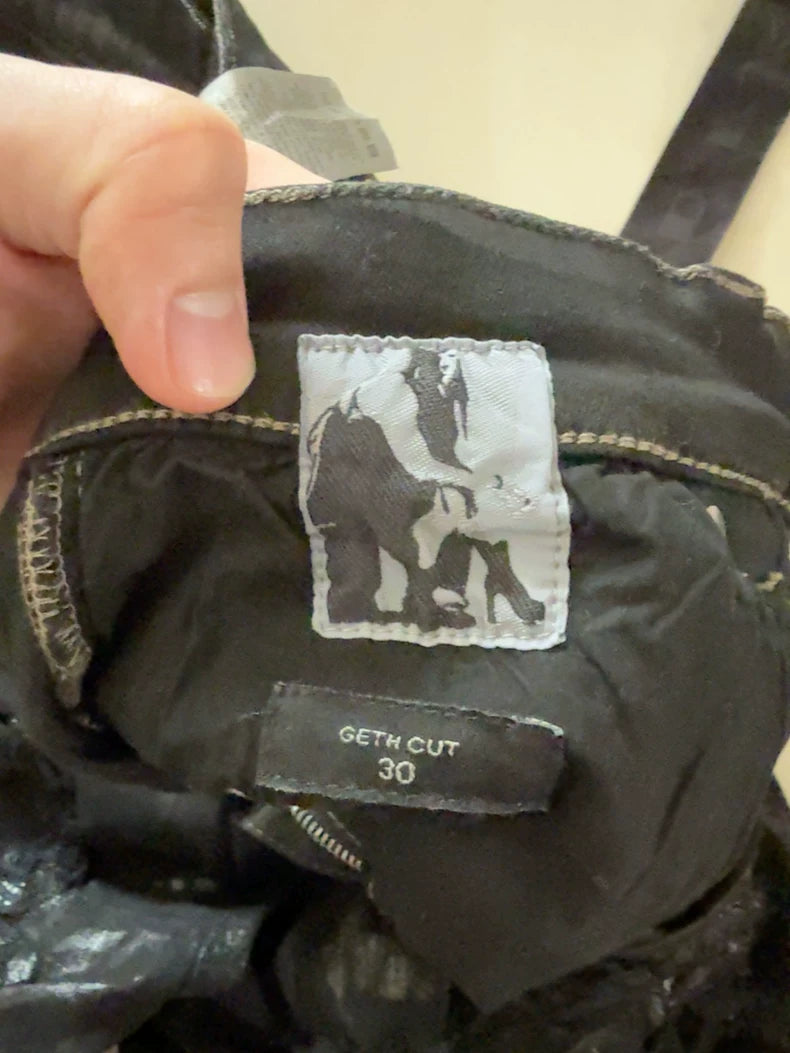 Rick Owens Distressed Flare Denim Jeans