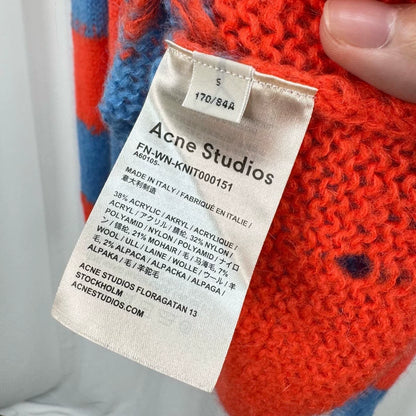 Acne Studios Mohair Stripe Distressed Sweater-yf