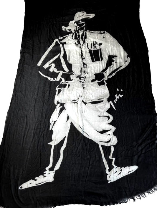 Yohji Yamamoto Large Scarf Shawl