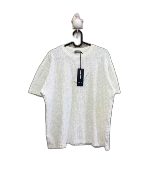 Dior White Logo Short Sleeve T-Shirt