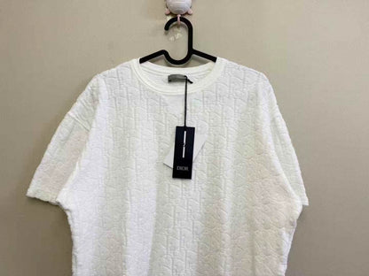 Dior White Logo Short Sleeve T-Shirt