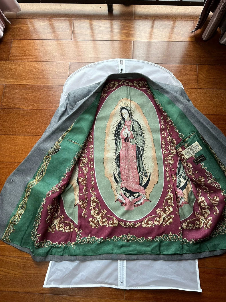 kapital reversible lined blazer