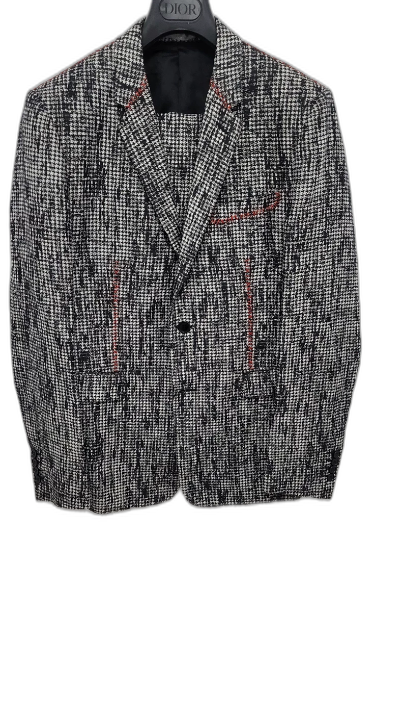 Dior Houndstooth Suit Set