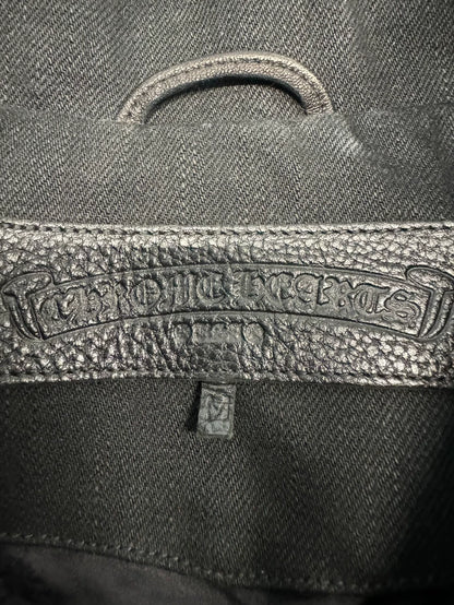 Chrome Hearts Black Flame Denim Jacket-yf