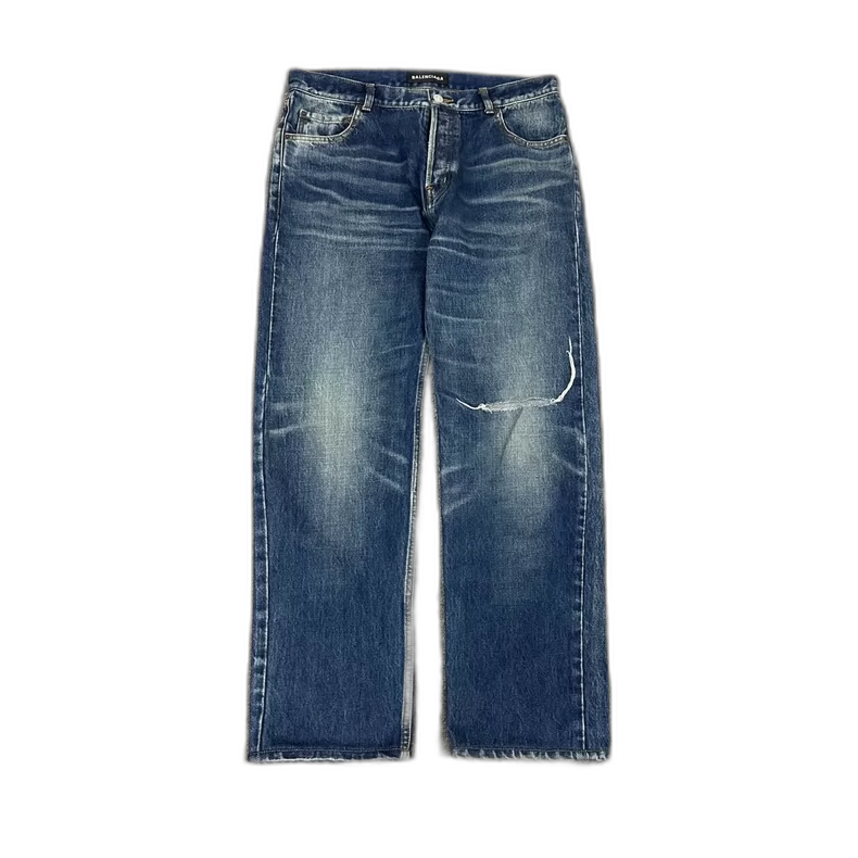 Balenciaga Distressed Washed Jeans