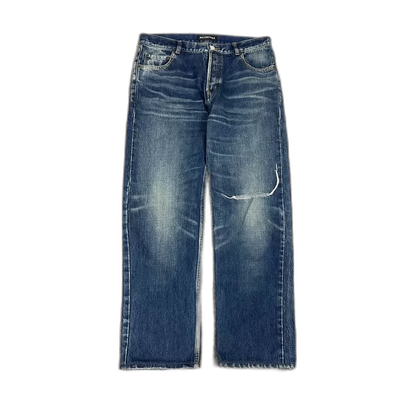 Balenciaga Distressed Washed Jeans
