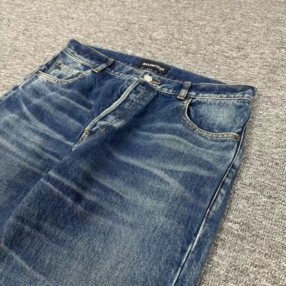 Balenciaga Distressed Washed Jeans