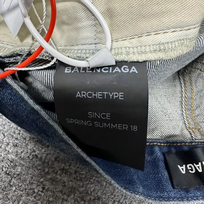 Balenciaga Distressed Washed Jeans