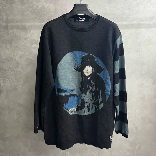 Yohji Yamamoto Toei collaborative knit sweater