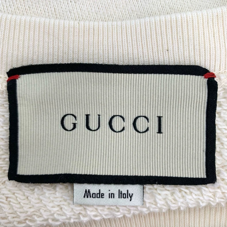 Gucci Logo Embroidered Cotton Sweatshirt