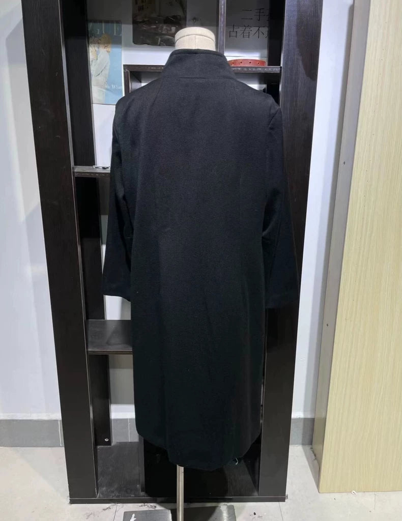 Vintage Prada Black Wool Classic Coat