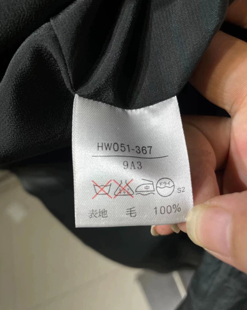 Vintage Prada Black Wool Classic Coat