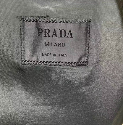 Vintage Prada Black Wool Classic Coat
