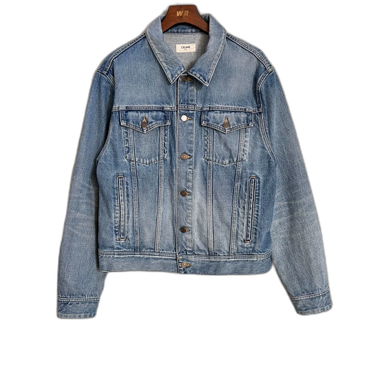 Celine Denim Jacket with Logo Patch