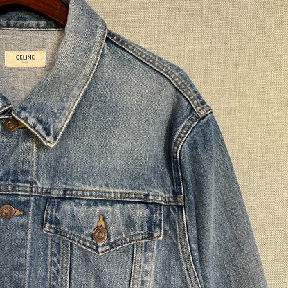 Celine Denim Jacket with Logo Patch