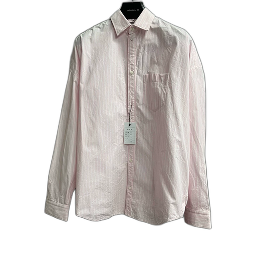 Pink Long Sleeve Shirt with Logo Print