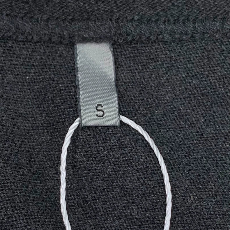 Dior Black Grey Logo Cardigan