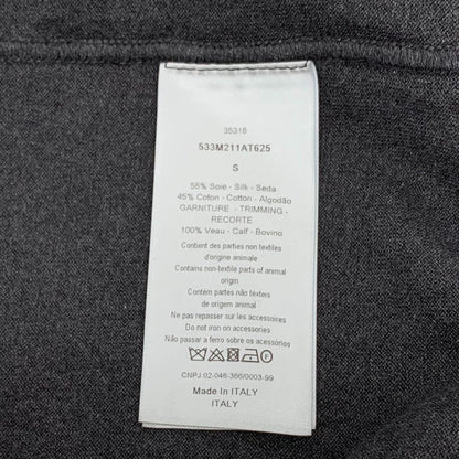 Dior Black Grey Logo Cardigan