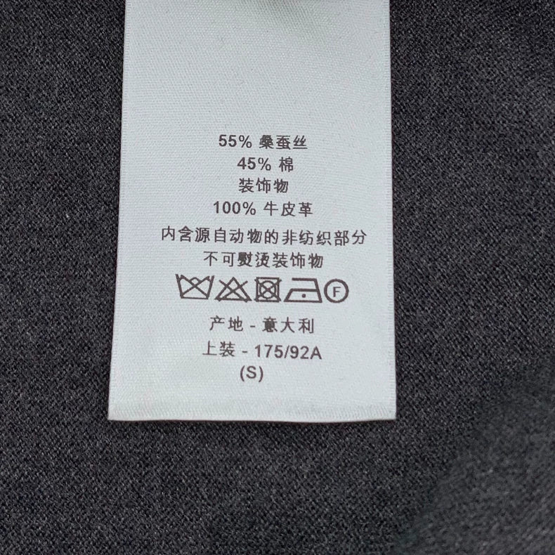 Dior Black Grey Logo Cardigan