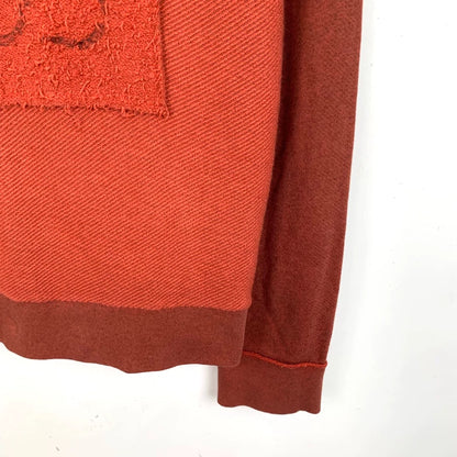 Loewe Red Logo Cotton Knit Sweater