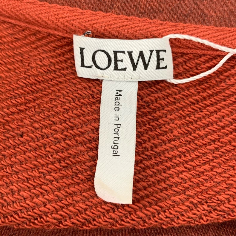 Loewe Red Logo Cotton Knit Sweater