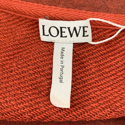 Loewe Red Logo Cotton Knit Sweater