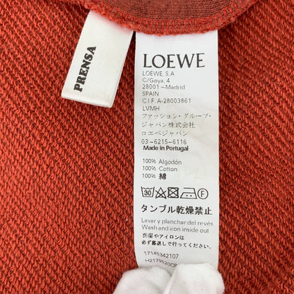 Loewe Red Logo Cotton Knit Sweater