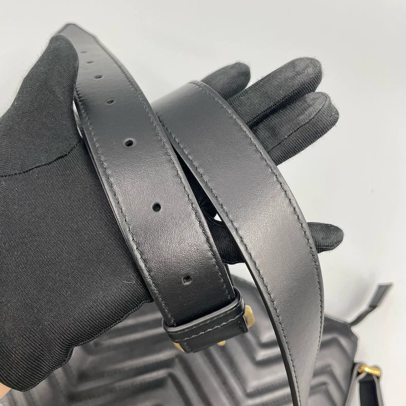 Gucci Marmont Leather Crossbody Bag