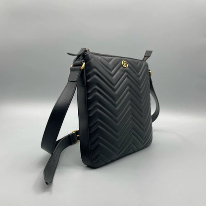Gucci Marmont Leather Crossbody Bag
