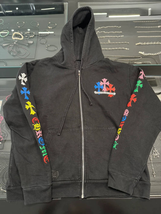 Chrome Hearts Black Zip Hoodie M-yf