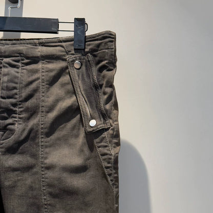 Rick Owens DRKSHDW Side Zip Waxed Pants