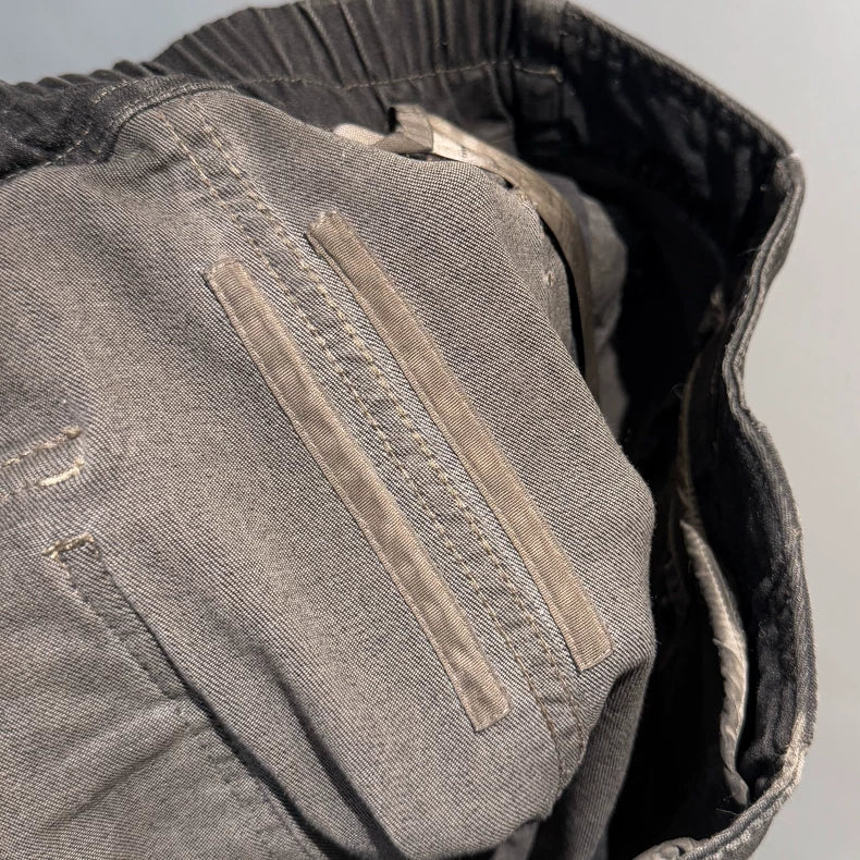 Rick Owens DRKSHDW Side Zip Waxed Pants