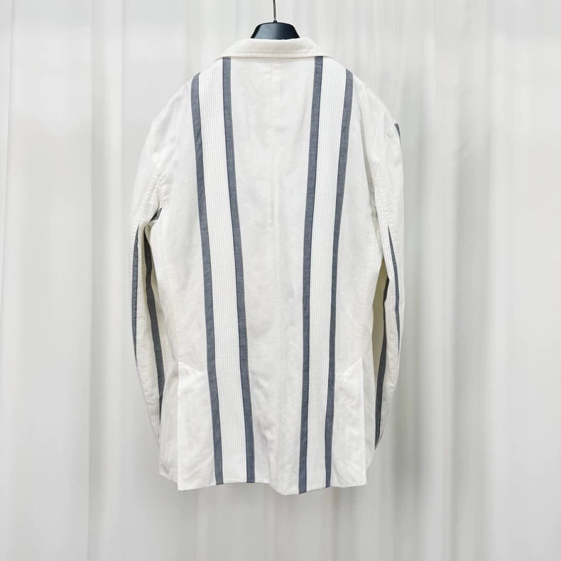 Kenzo Stripe Floral Blazer Jacket-yf