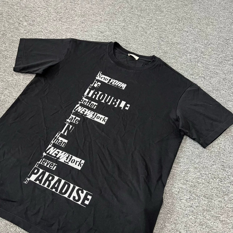 Celine Artist Collaboration Distressed Short Sleeve T-shirt