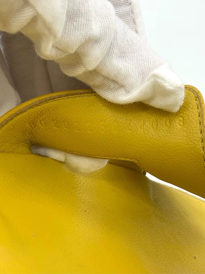 Hermes Yellow Leather Slippers Size 37