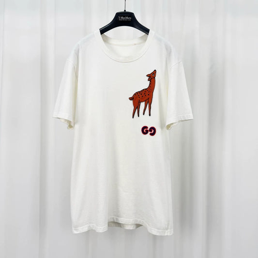 Gucci Embroidered Giraffe Short Sleeve Tee-yf