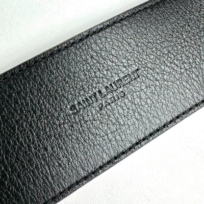 Saint Laurent Velvet Leather Belt Size 95