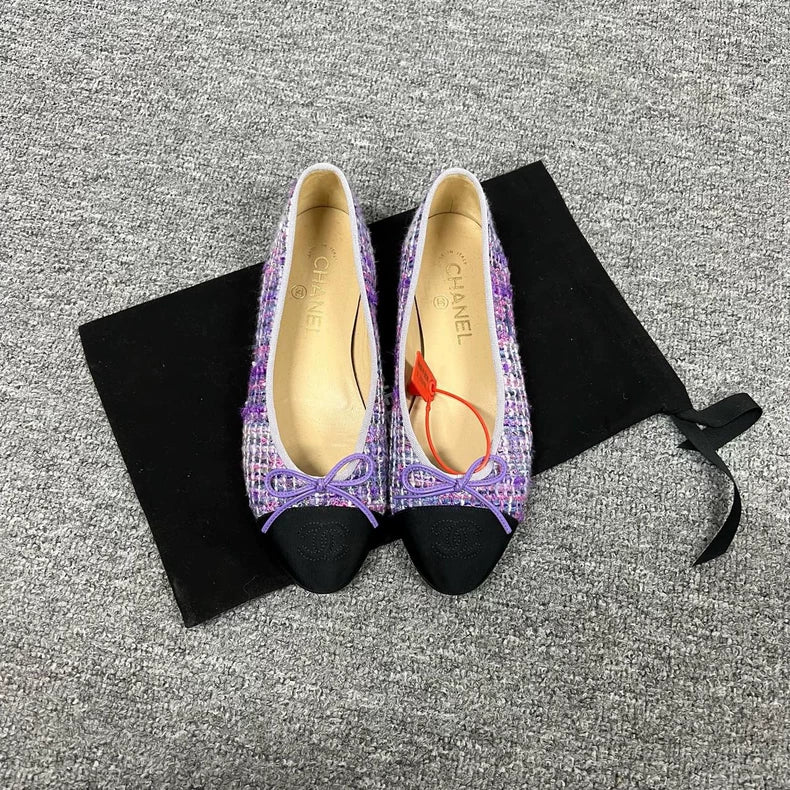 Chanel Ballet Flats with Woven Detail