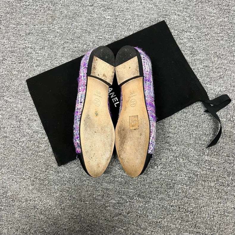 Chanel Ballet Flats with Woven Detail