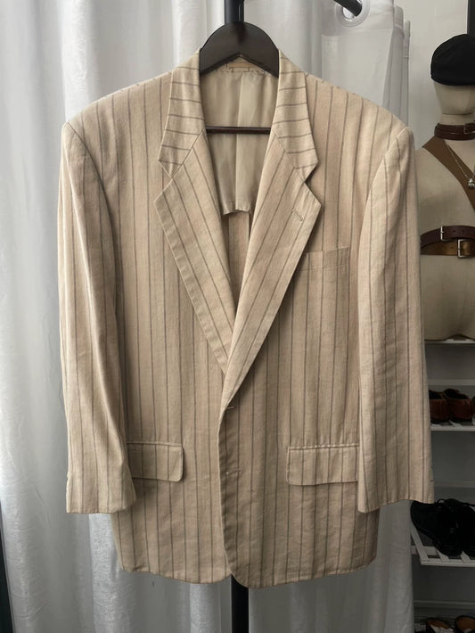Comme des Garçons Striped Casual Blazer