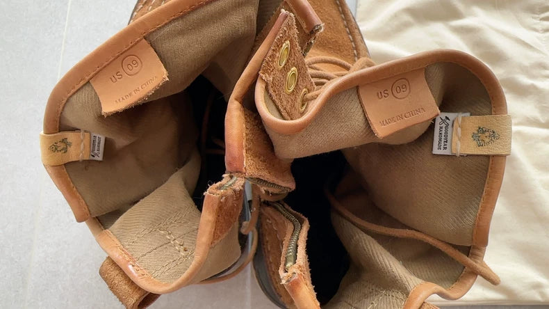 Visvim Grizzly Folk Boot Camel
