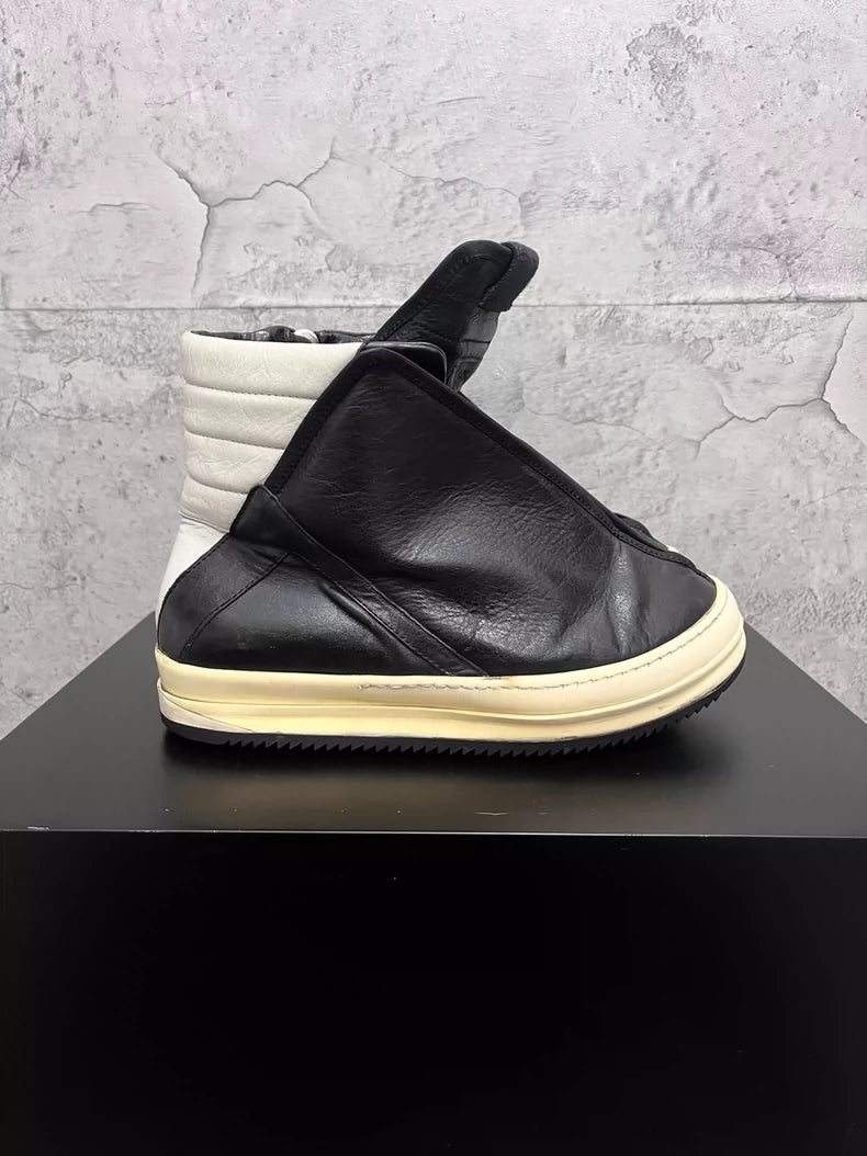 Rick Owens Hoof Dunk Sneakers Black White-yf